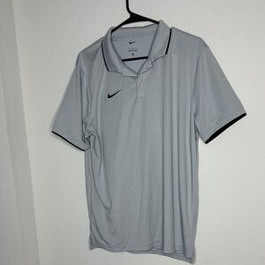 Nike Men's Light Gray Polo Shirt